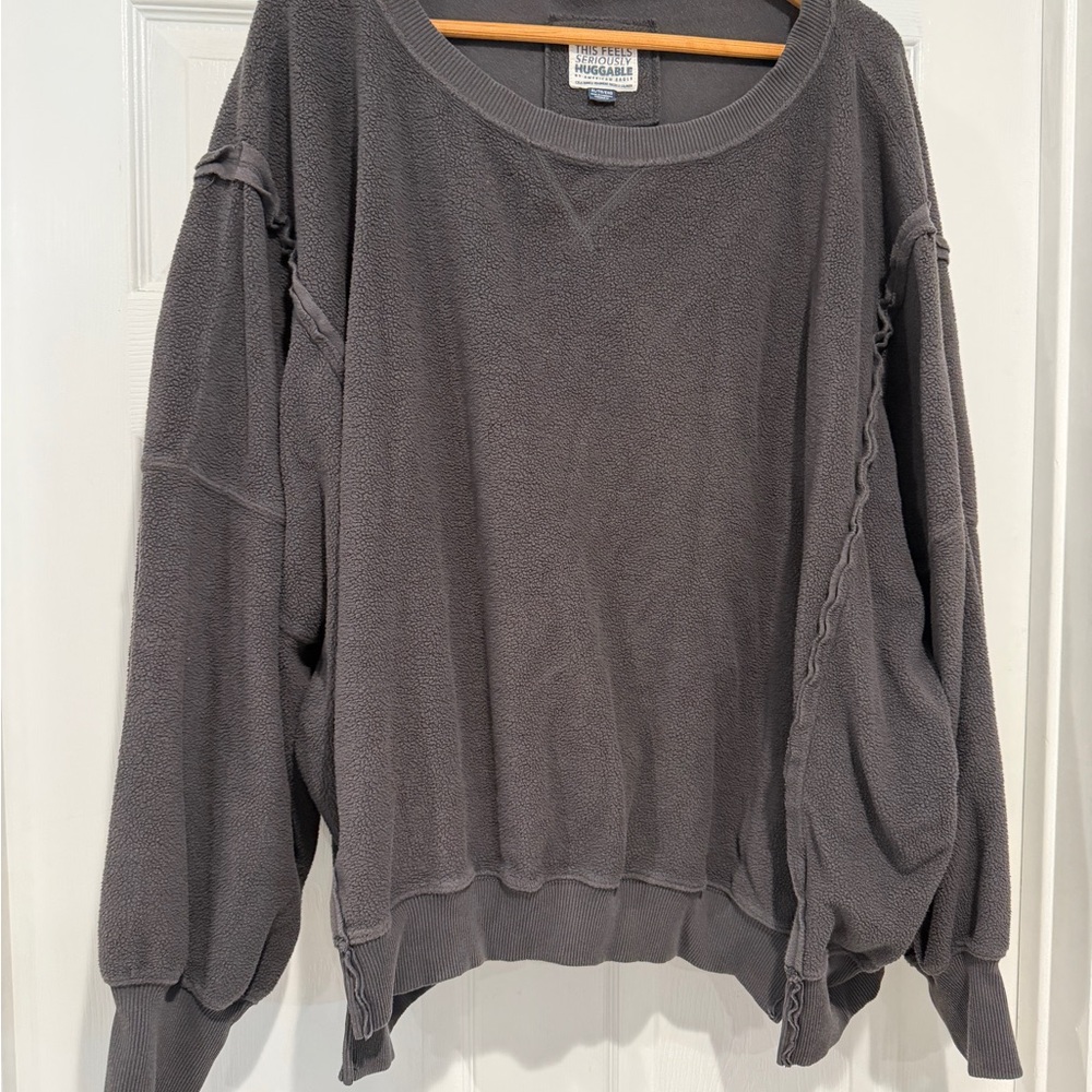 American Eagle Outfitters Charcoal Cozy Sweatshirt